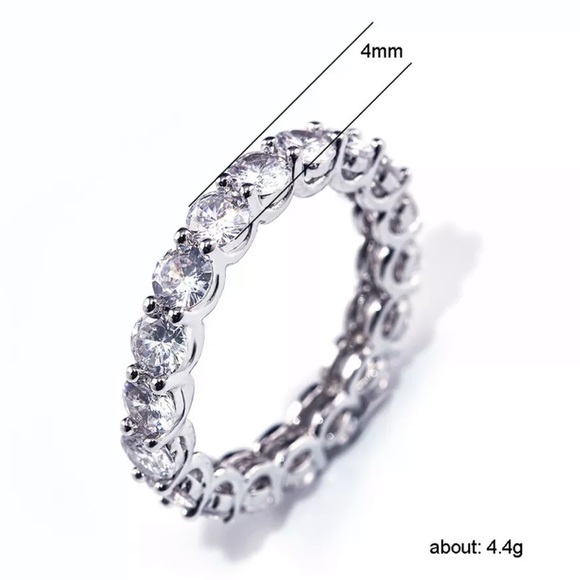 NEW💍DIAMOND 925 STERLING SILVER ENGAGEMENT RING - Picture 6 of 6